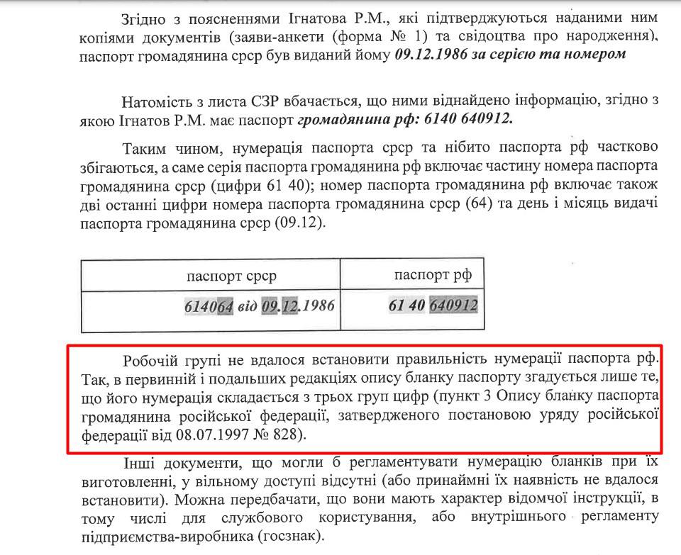 Скріншот звіту робочої групи